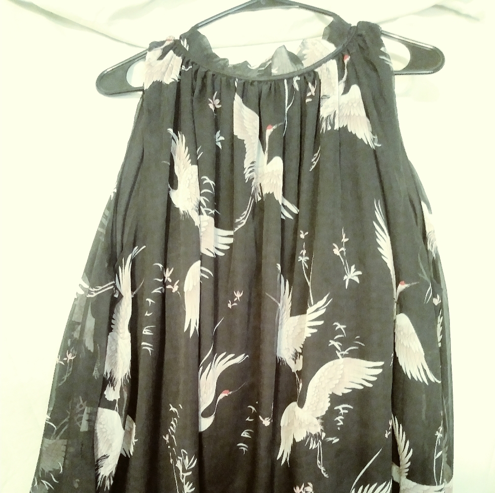 Summer time Dark Floral Tunic